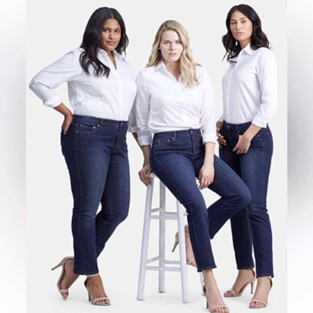 Lauren Ralph Lauren Modern Stretch Curvy Straight Jeans Size 16 (616)